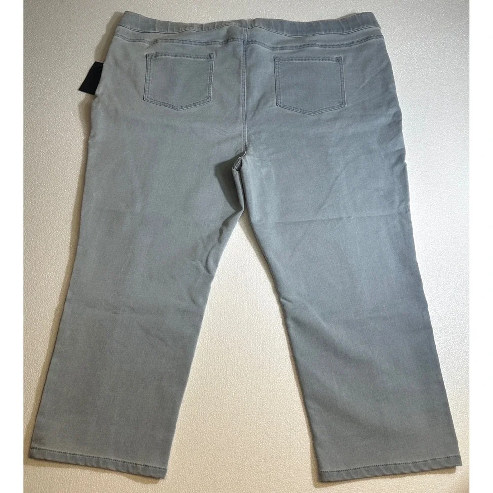 Isaac Mizrahi Live Divine Denim Womens Jeans Elastic Waist Pull On Pants Sz 28WP